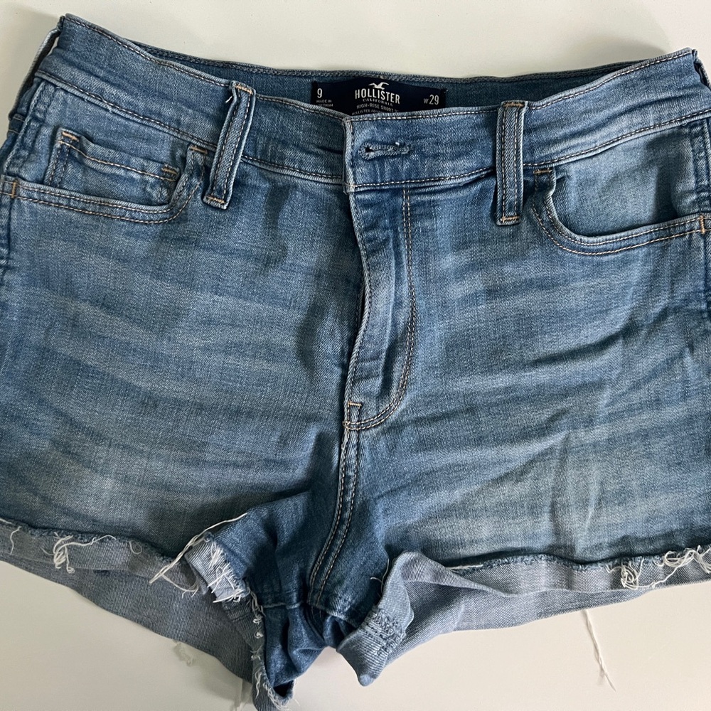 Hollister Women's Light Blue Jean Shorts